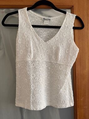 Vintage White Lace Summer Top